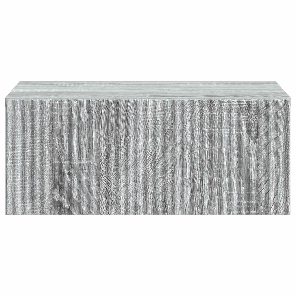 vidaXL Wisząca Szafka Nocna 2 pcs Szary Sonoma 49 x 34,5 x 20 cm