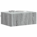 vidaXL Wisząca Szafka Nocna 2 pcs Szary Sonoma 49 x 34,5 x 20 cm