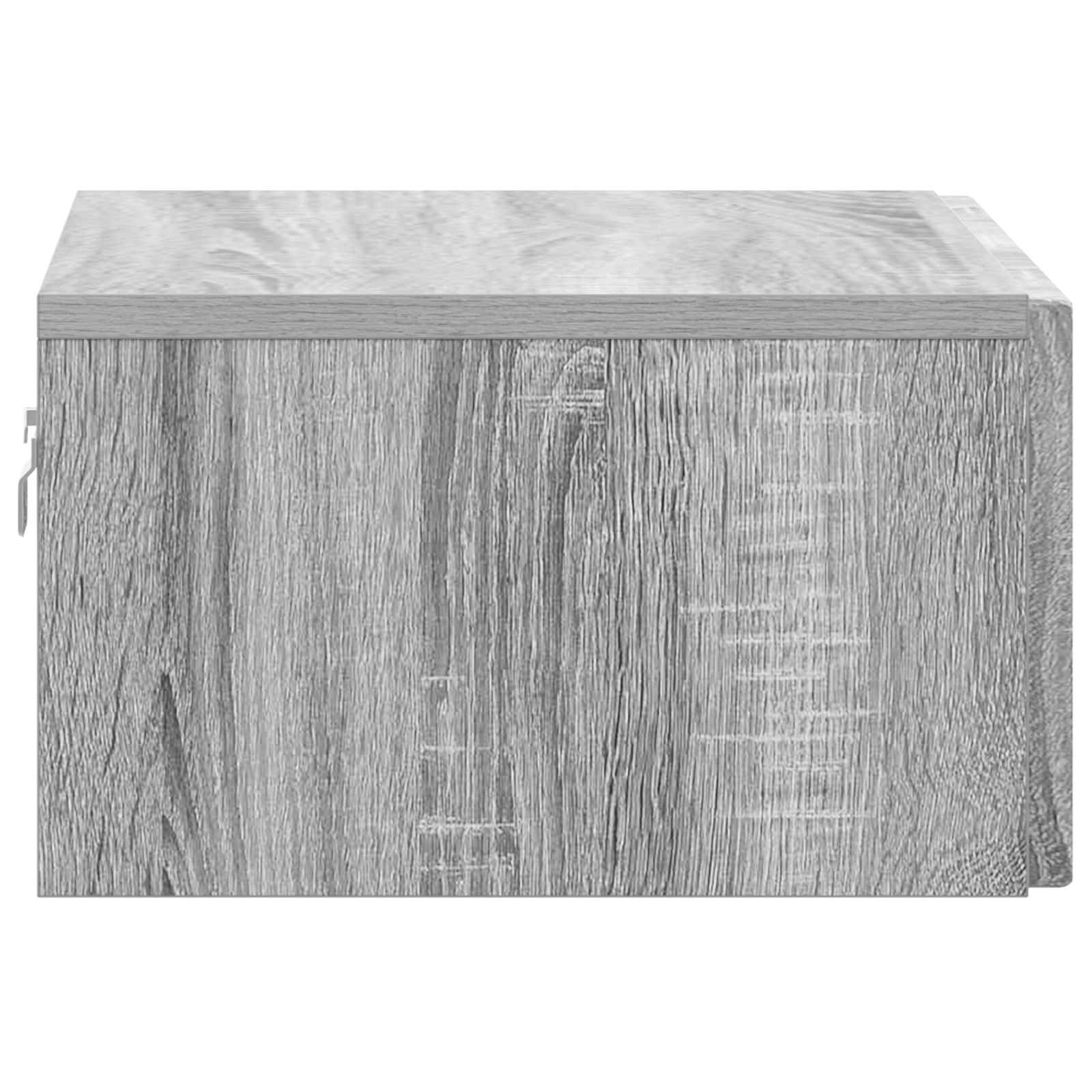 vidaXL Wisząca Szafka Nocna 2 pcs Szary Sonoma 49 x 34,5 x 20 cm