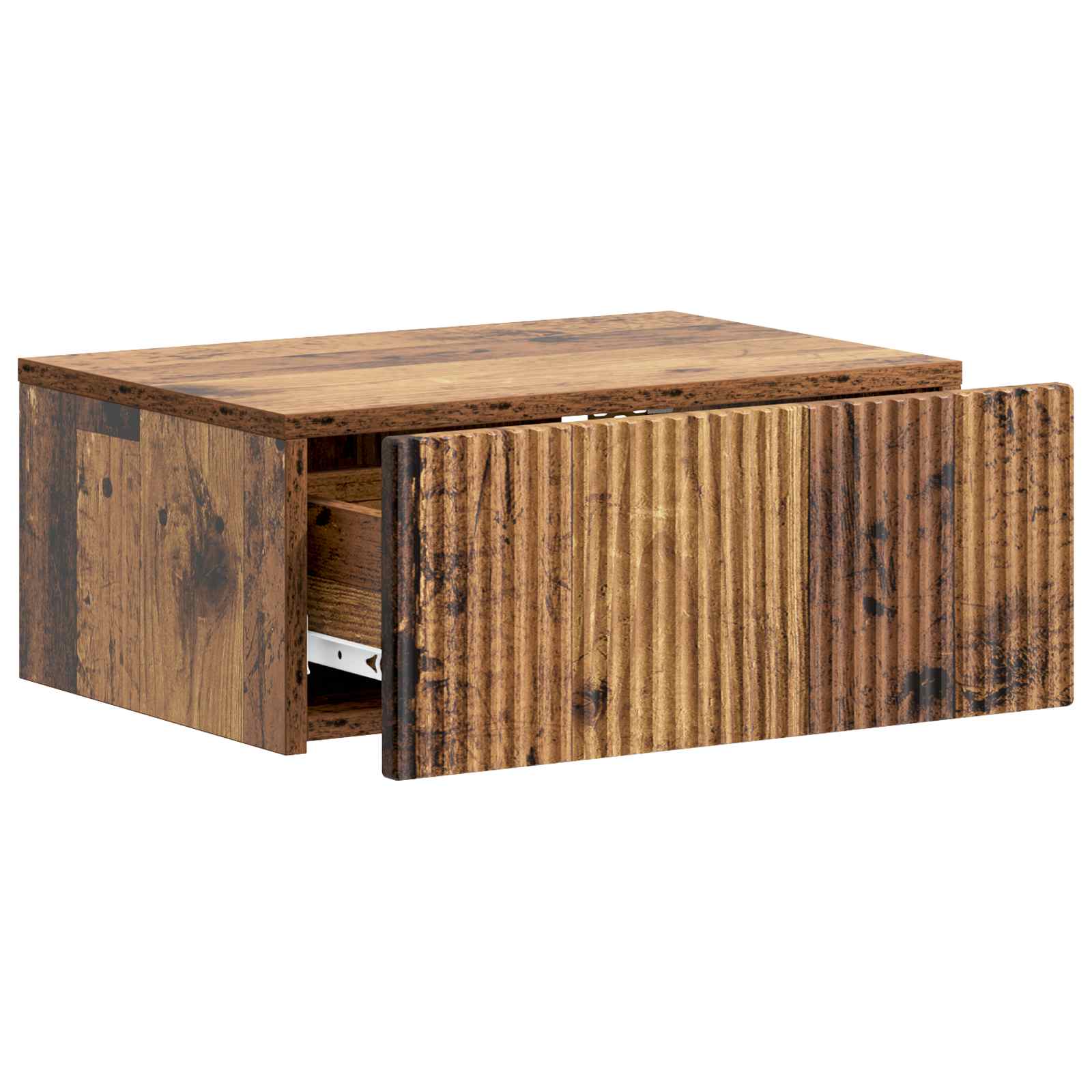 vidaXL Wisząca Szafka Nocna 2 pcs Stare drewno 49 x 34,5 x 20 cm