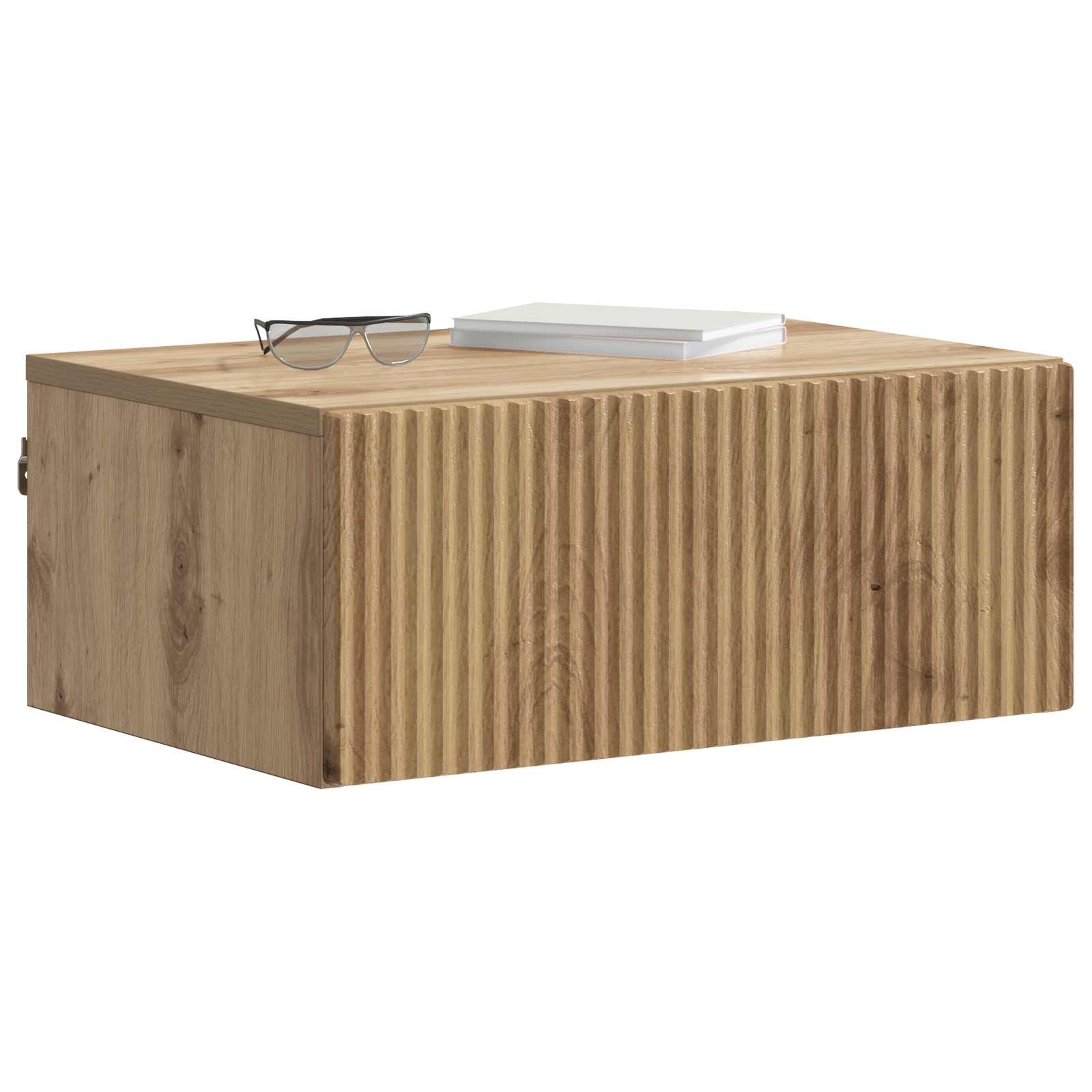 vidaXL Wisząca Szafka Nocna z szufladą Dąb artisan 49 x 34,5 x 20 cm