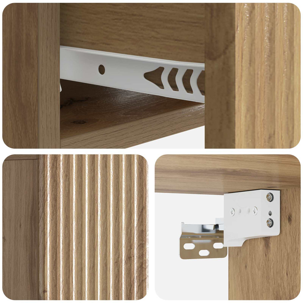 vidaXL Wisząca Szafka Nocna 2 pcs Dąb artisan 49 x 34,5 x 20 cm