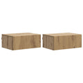 vidaXL Wisząca Szafka Nocna 2 pcs Dąb artisan 49 x 34,5 x 20 cm