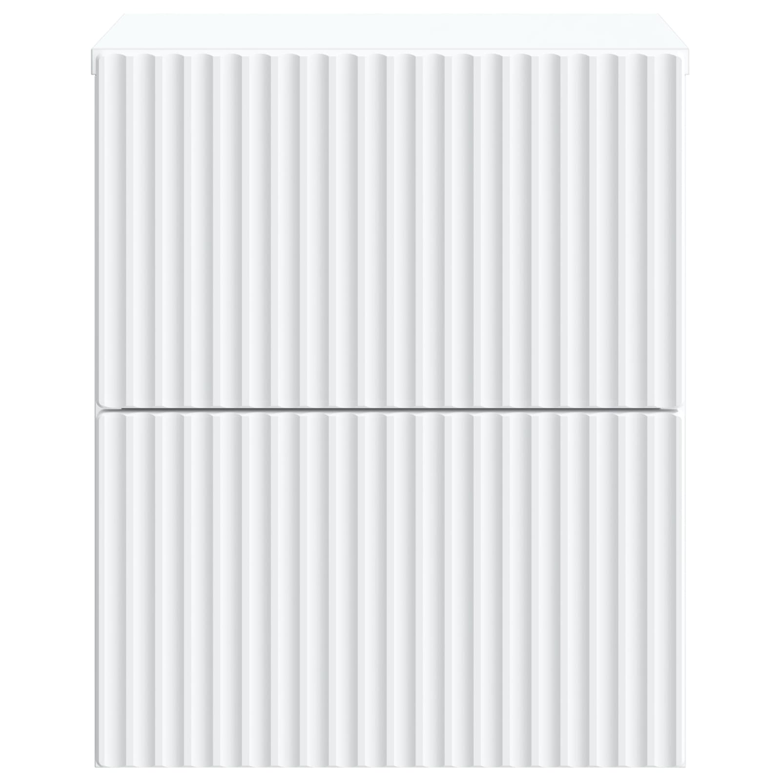vidaXL Wisząca Szafka Nocna z szufladą 2 pcs Biały 33 x 34,5 x 40 cm