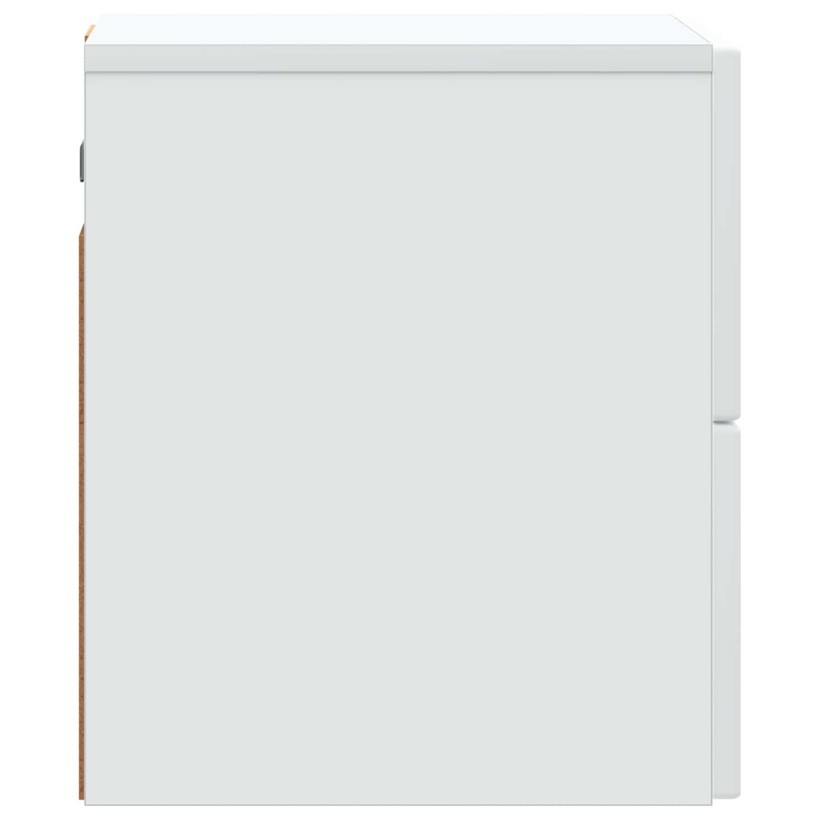 vidaXL Wisząca Szafka Nocna z szufladą 2 pcs Biały 33 x 34,5 x 40 cm