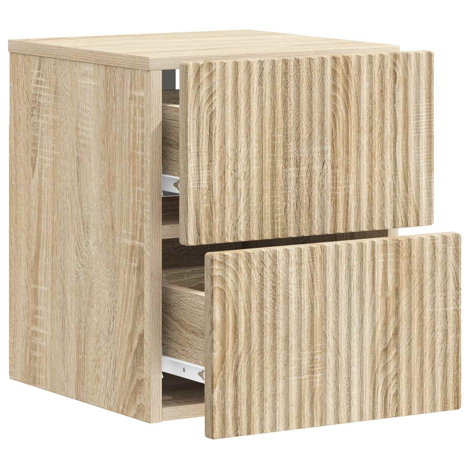vidaXL Wisząca Szafka Nocna 2 pcs dąb Sonoma 33 x 34,5 x 40 cm