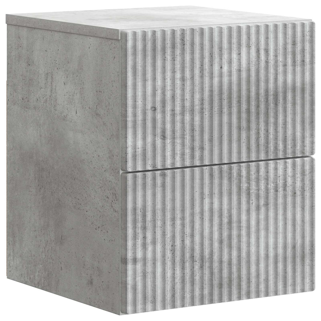 vidaXL Wisząca Szafka Nocna Betonowy szary 33 x 34,5 x 40 cm
