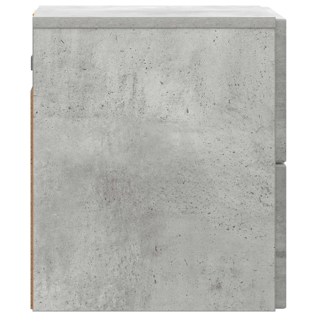 vidaXL Wisząca Szafka Nocna Betonowy szary 33 x 34,5 x 40 cm