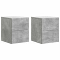vidaXL Wisząca Szafka Nocna 2 pcs Betonowy szary 33 x 34,5 x 40 cm