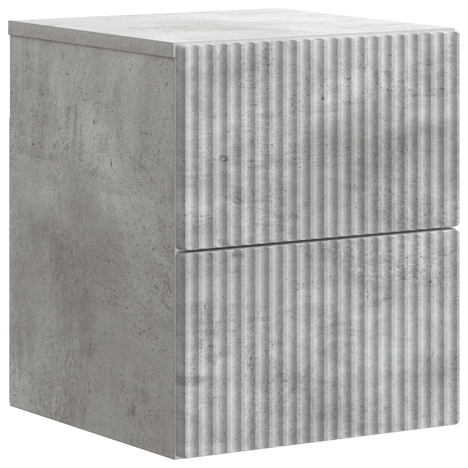 vidaXL Wisząca Szafka Nocna 2 pcs Betonowy szary 33 x 34,5 x 40 cm