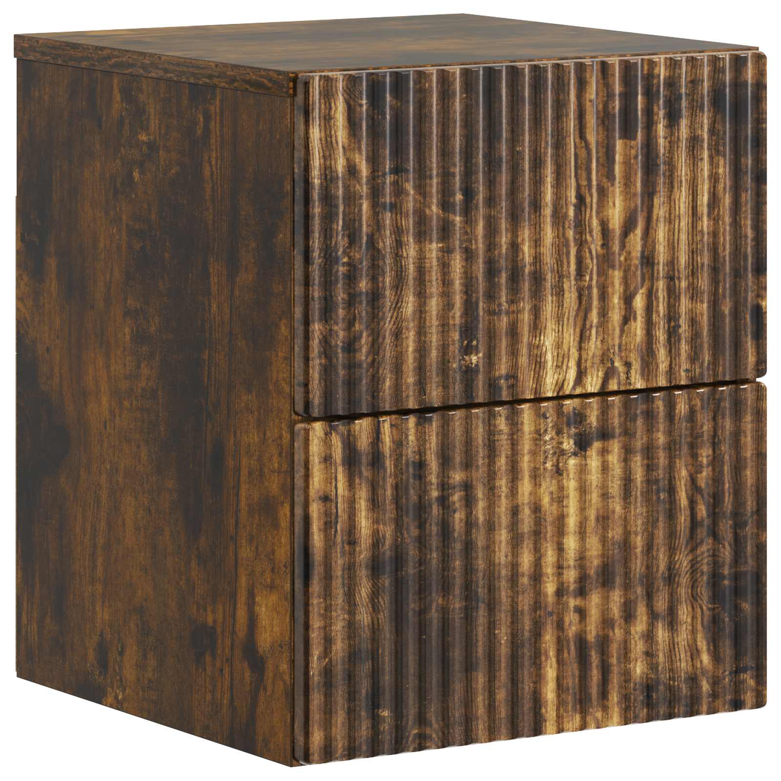 vidaXL Wisząca Szafka Nocna z szufladą Dąb wędzony 33 x 34,5 x 40 cm
