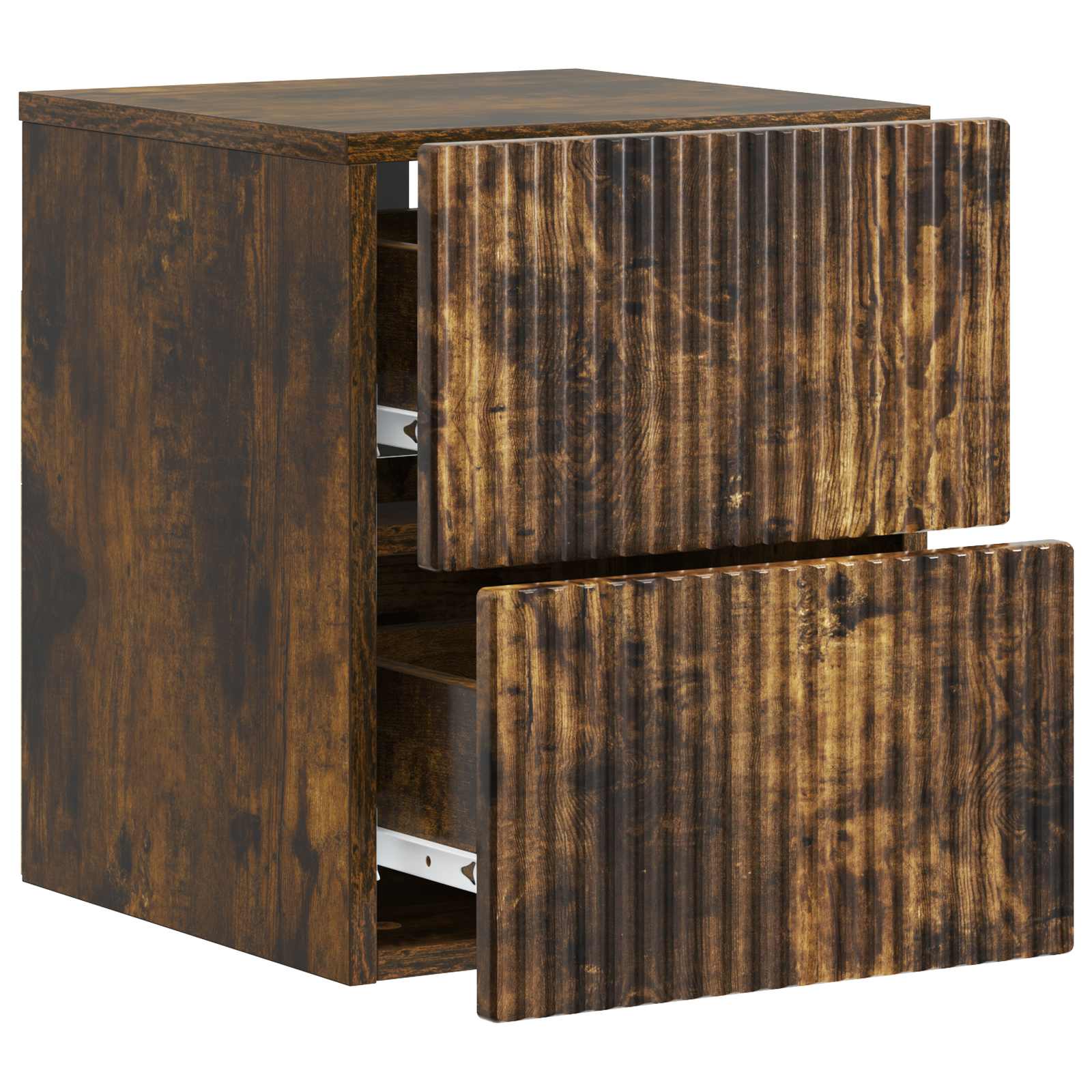 vidaXL Wisząca Szafka Nocna 2 pcs Dąb wędzony 33 x 34,5 x 40 cm