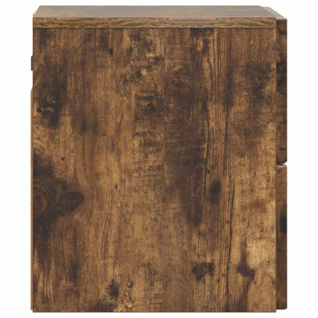 vidaXL Wisząca Szafka Nocna 2 pcs Dąb wędzony 33 x 34,5 x 40 cm