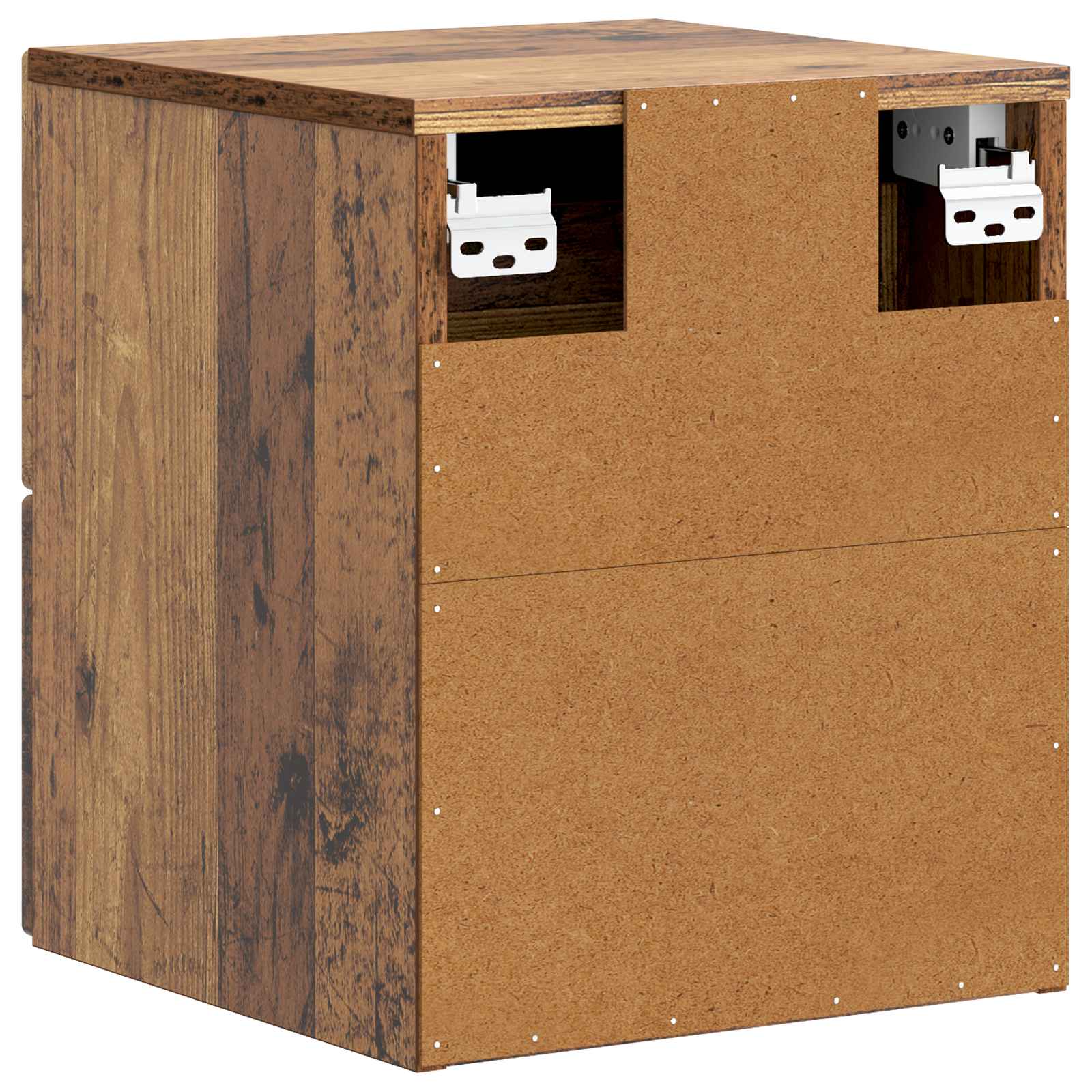 vidaXL Wisząca Szafka Nocna 2 pcs Stare drewno 33 x 34,5 x 40 cm