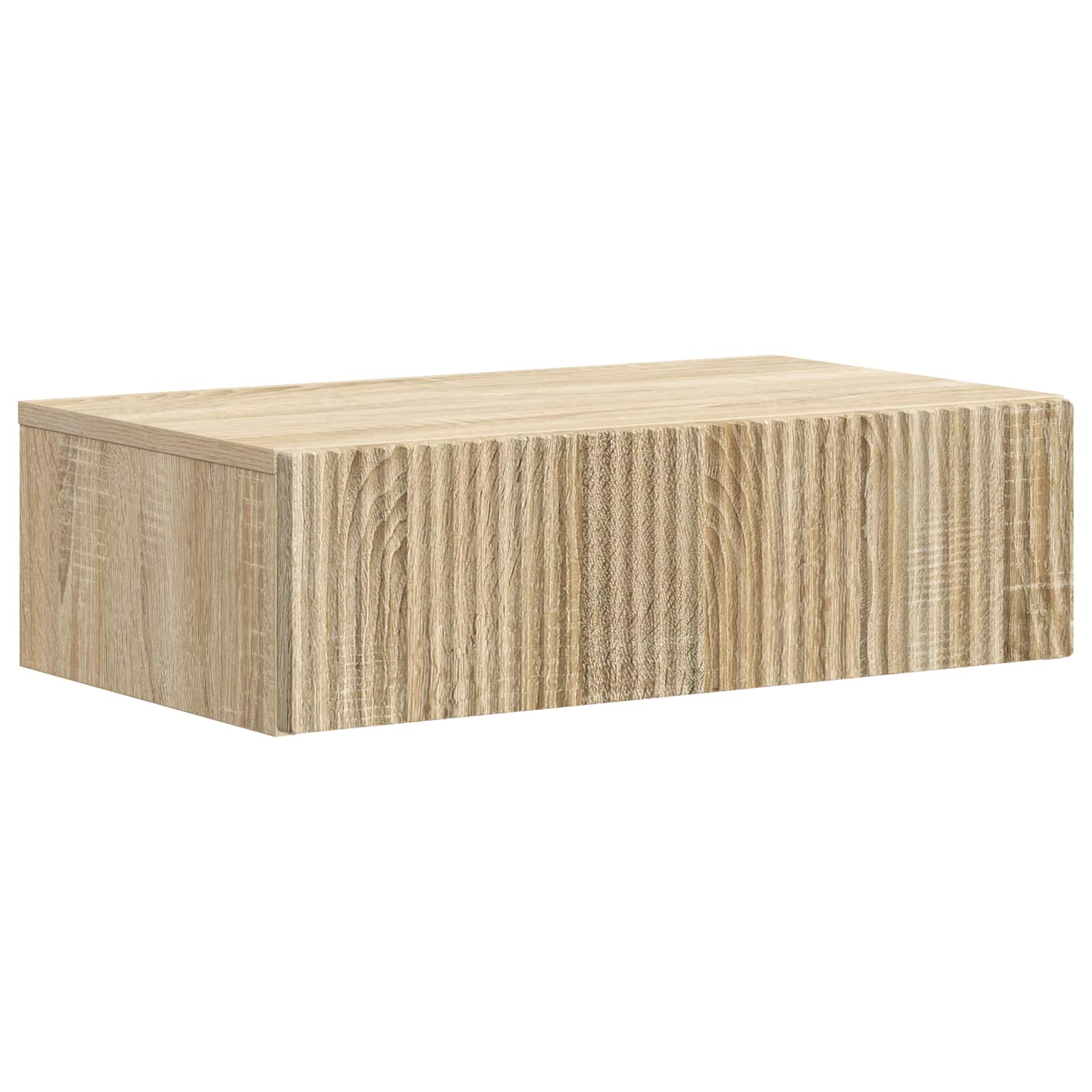 vidaXL Stolik boczny montowany na ścianie dąb Sonoma 59 x 34,5 x 17 cm