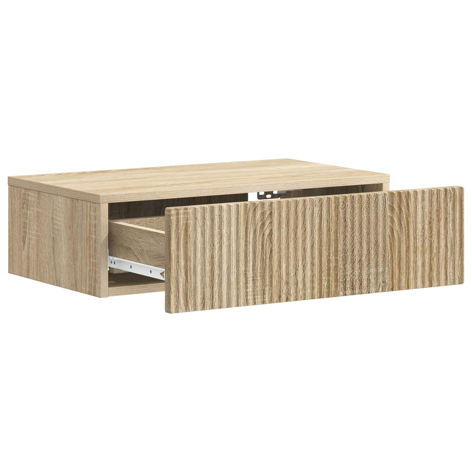 vidaXL Stolik boczny montowany na ścianie dąb Sonoma 59 x 34,5 x 17 cm