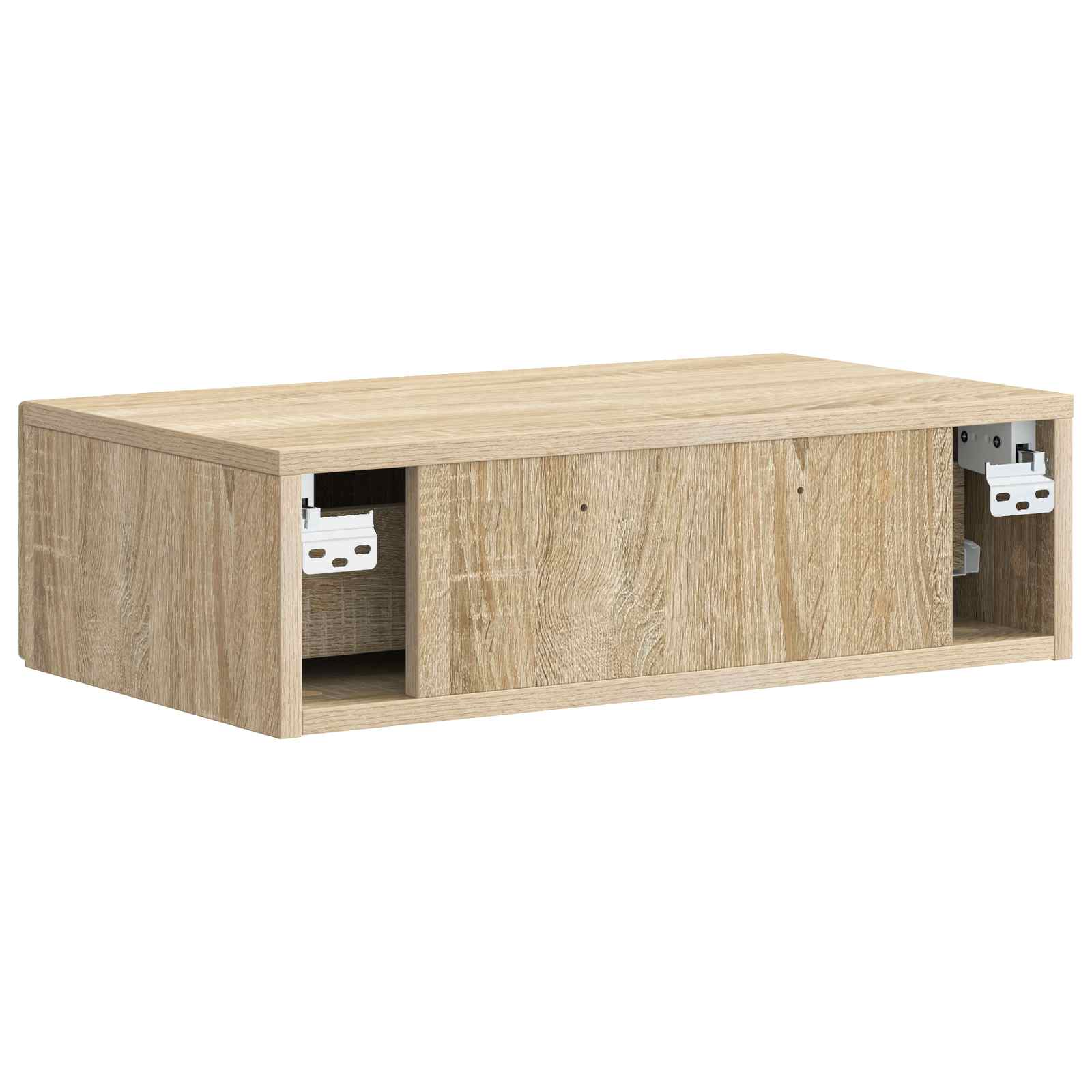 vidaXL Stolik boczny montowany na ścianie dąb Sonoma 59 x 34,5 x 17 cm