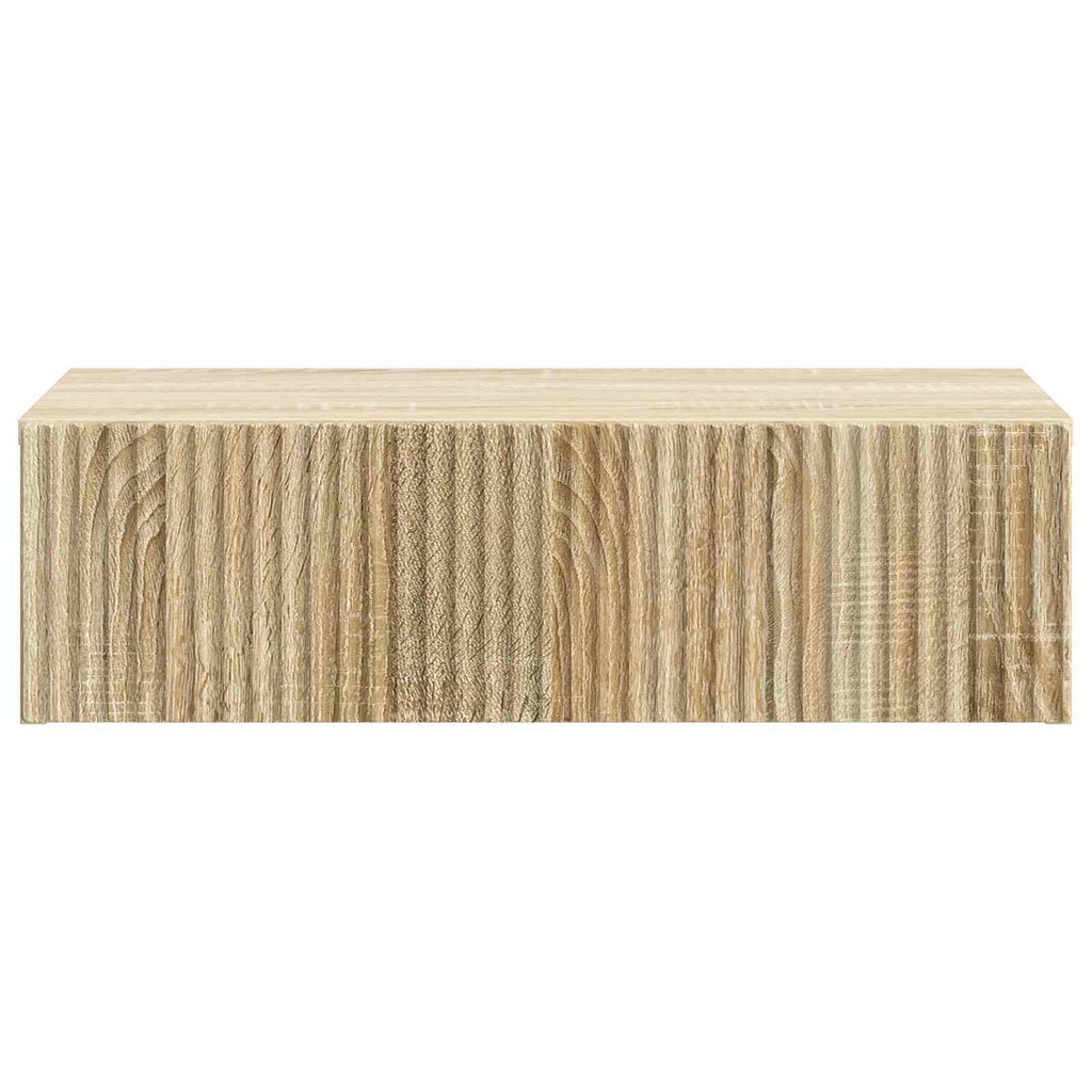 vidaXL Stolik boczny montowany na ścianie dąb Sonoma 59 x 34,5 x 17 cm