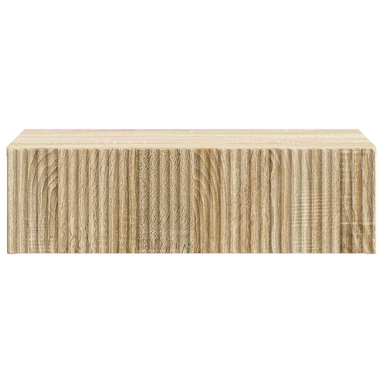 vidaXL Stolik boczny montowany na ścianie dąb Sonoma 59 x 34,5 x 17 cm