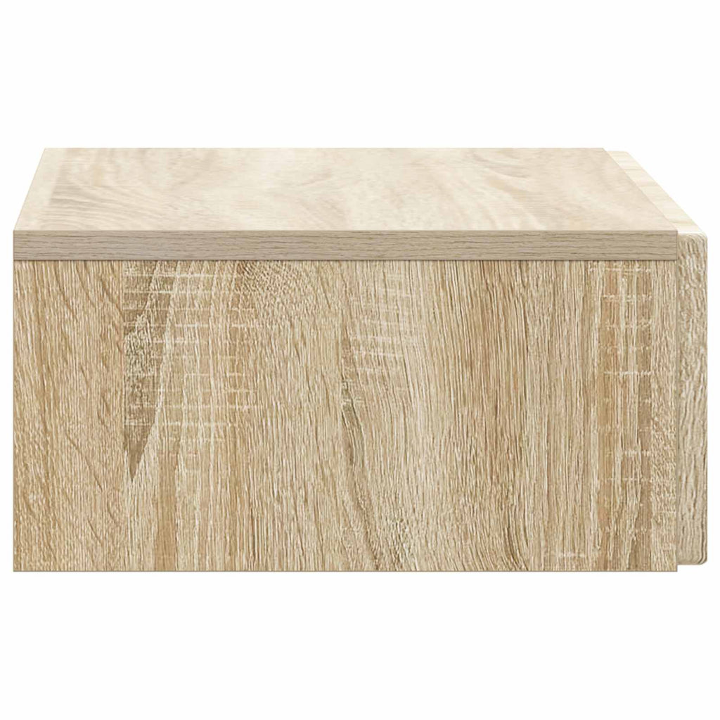 vidaXL Stolik boczny montowany na ścianie dąb Sonoma 59 x 34,5 x 17 cm