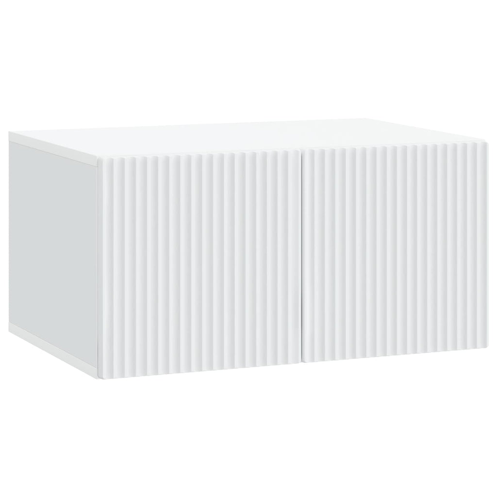 vidaXL Szafka RTV montowana na ścianie Biały 59,5 x 41 x 30 cm