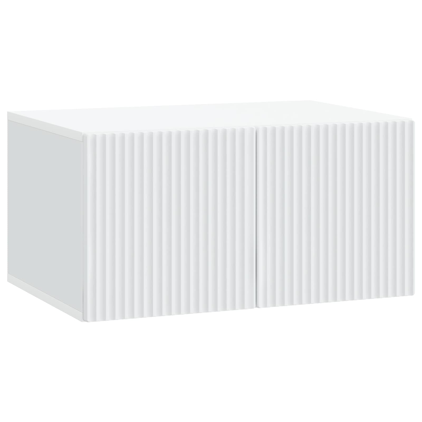 vidaXL Szafka RTV montowana na ścianie Biały 59,5 x 41 x 30 cm