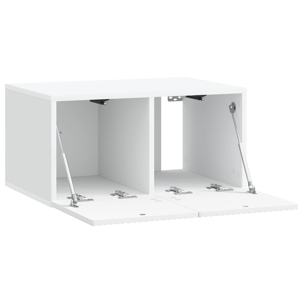 vidaXL Szafka RTV montowana na ścianie Biały 59,5 x 41 x 30 cm