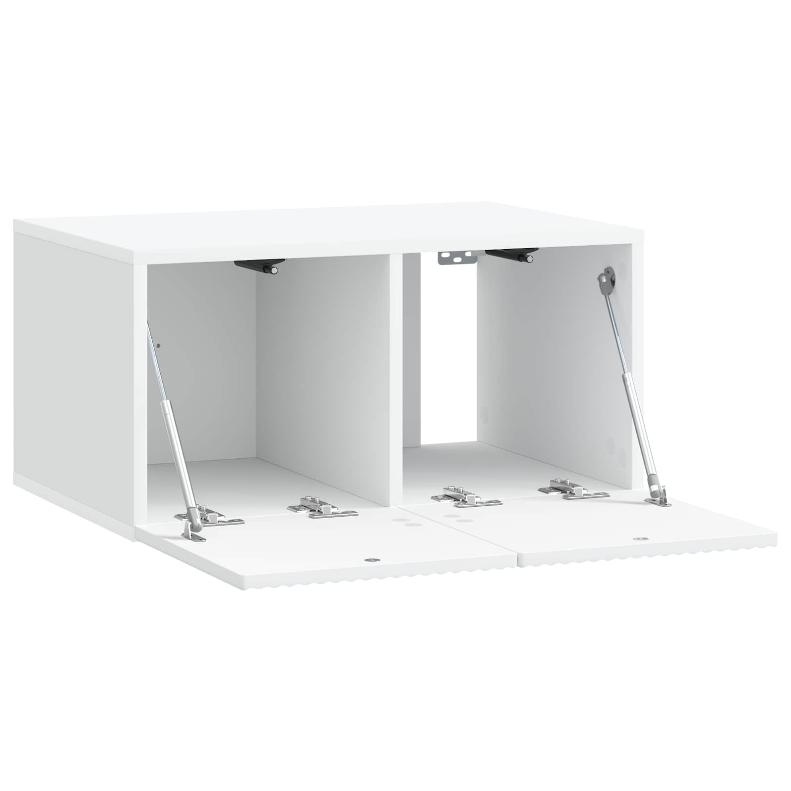 vidaXL Szafka RTV montowana na ścianie Biały 59,5 x 41 x 30 cm