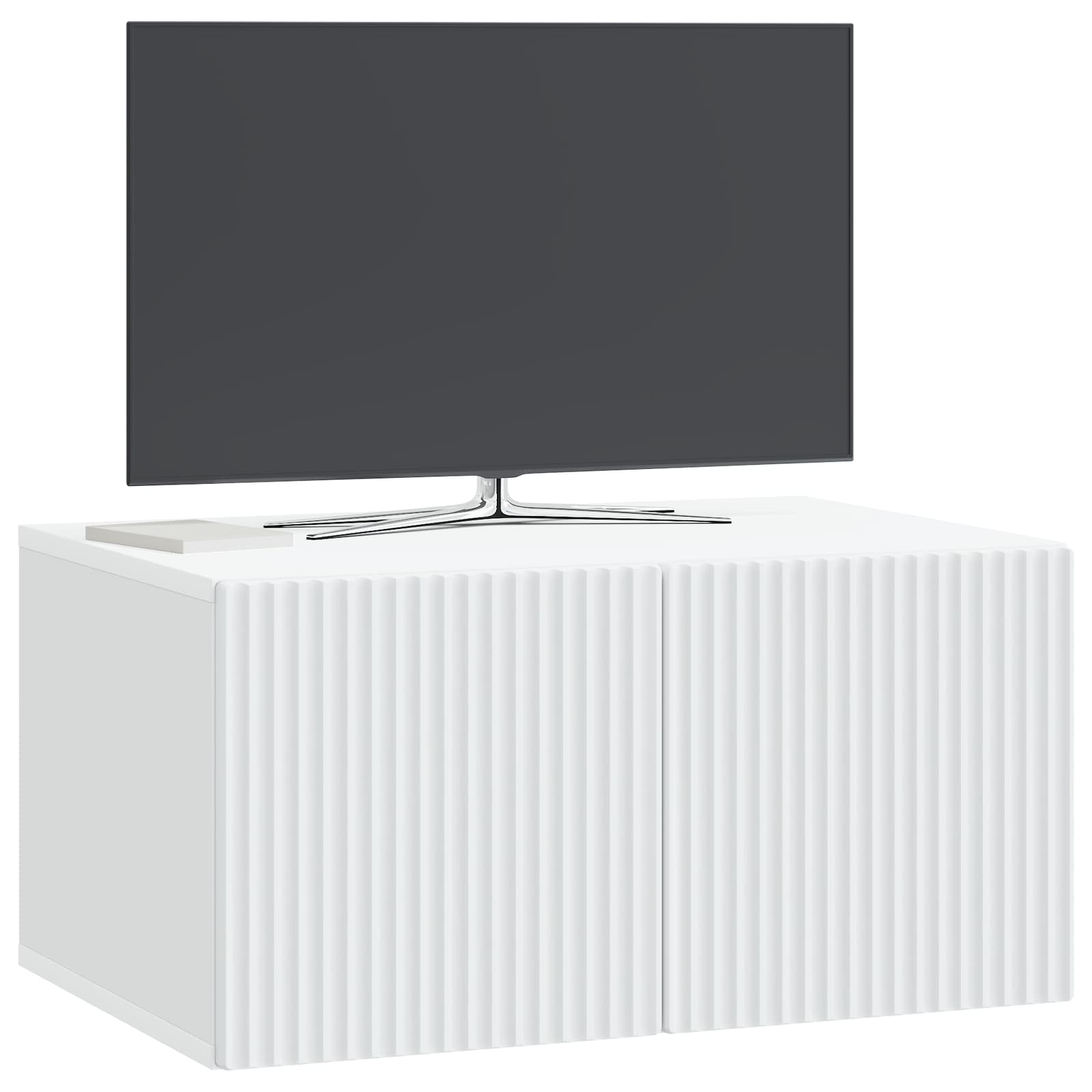 vidaXL Szafka RTV montowana na ścianie Biały 59,5 x 41 x 30 cm