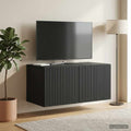 vidaXL Szafka RTV montowana na ścianie 59,5 x 41 x 30 cm Czarny