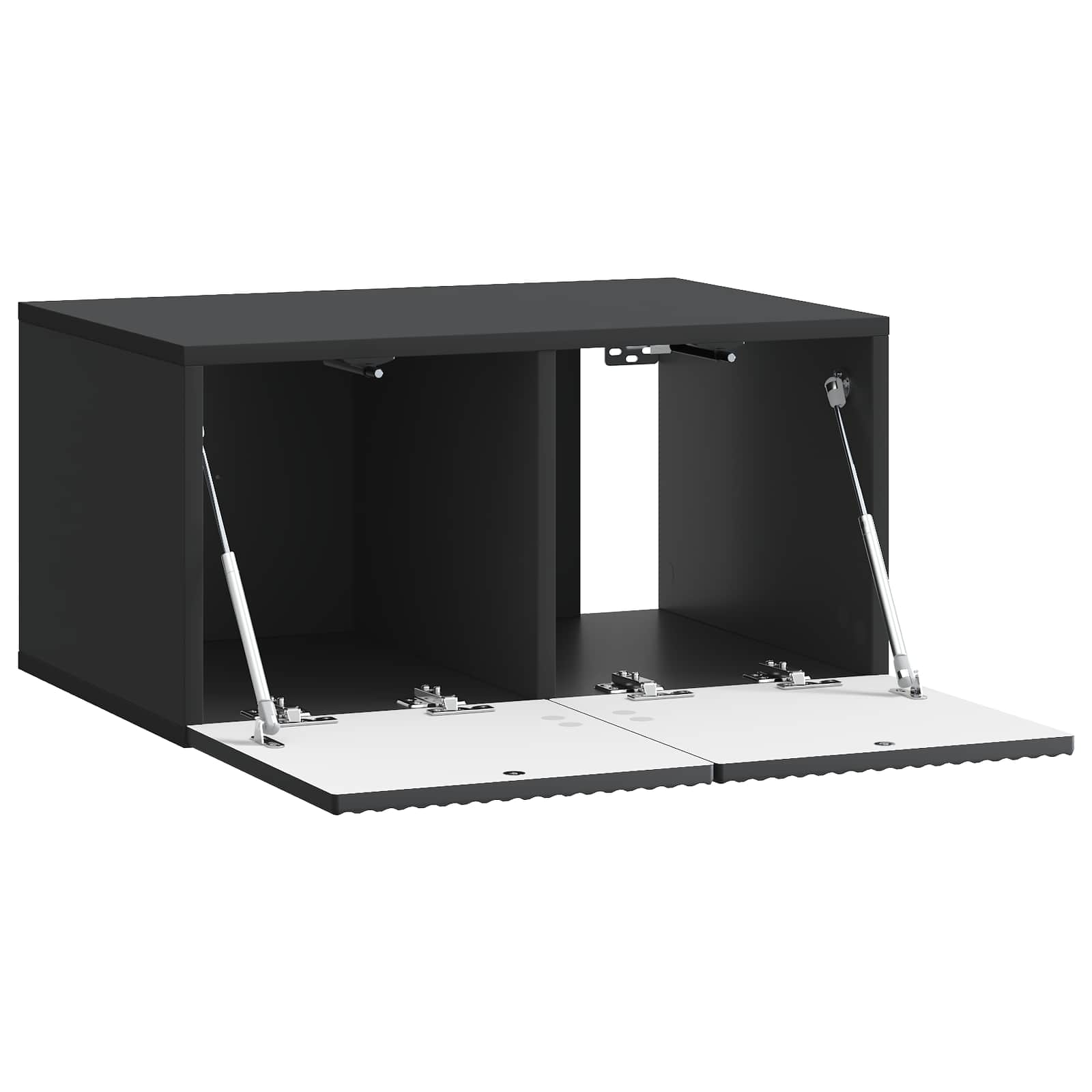 vidaXL Szafka RTV montowana na ścianie Czarny 59,5 x 41 x 30 cm