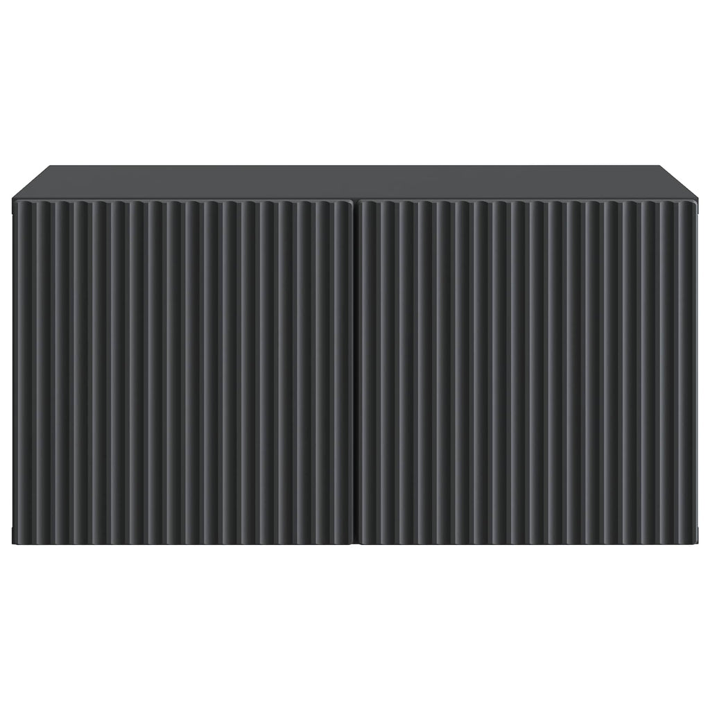 vidaXL Szafka RTV montowana na ścianie Czarny 59,5 x 41 x 30 cm