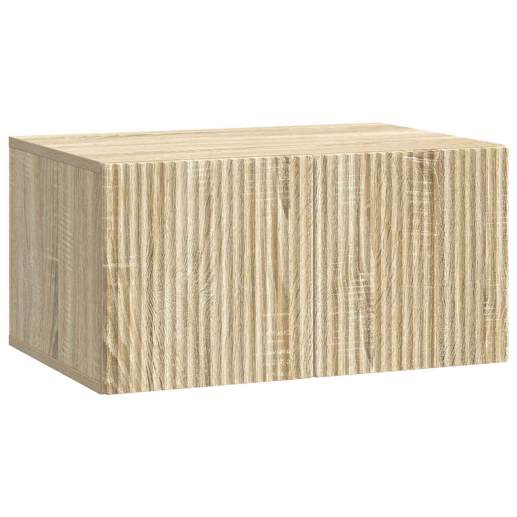 vidaXL Szafka RTV montowana na ścianie dąb Sonoma 59,5 x 41 x 30 cm
