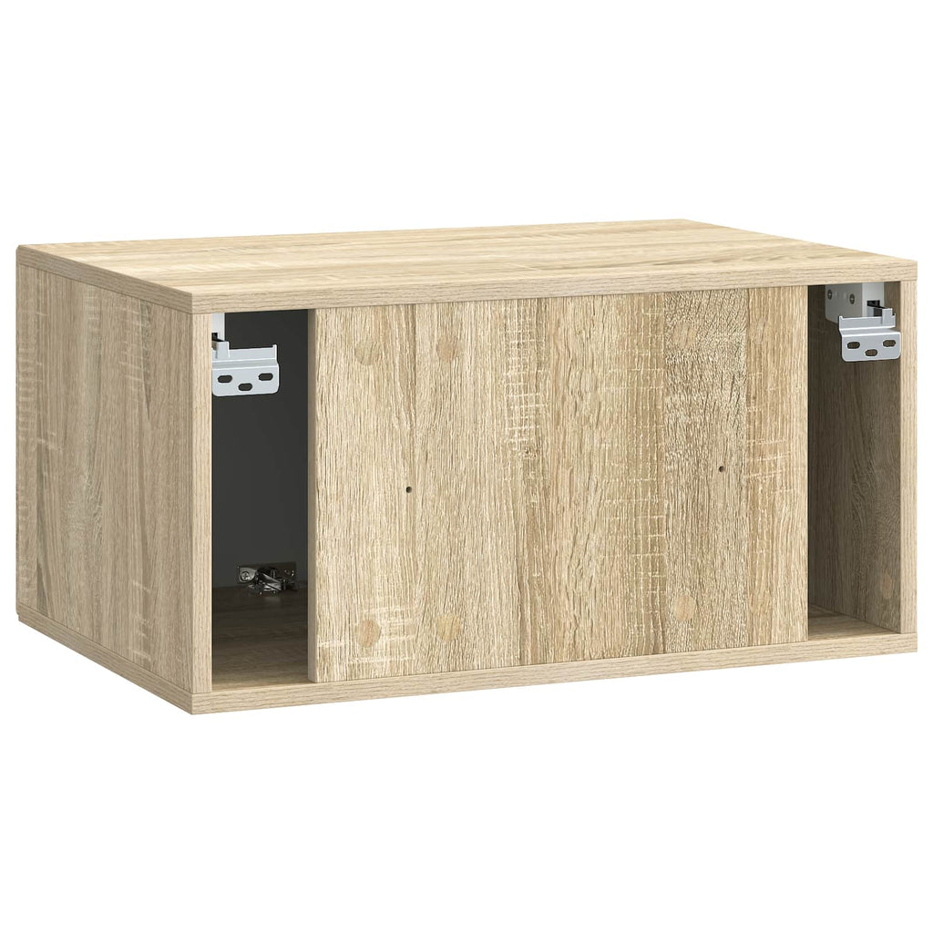vidaXL Szafka RTV montowana na ścianie dąb Sonoma 59,5 x 41 x 30 cm