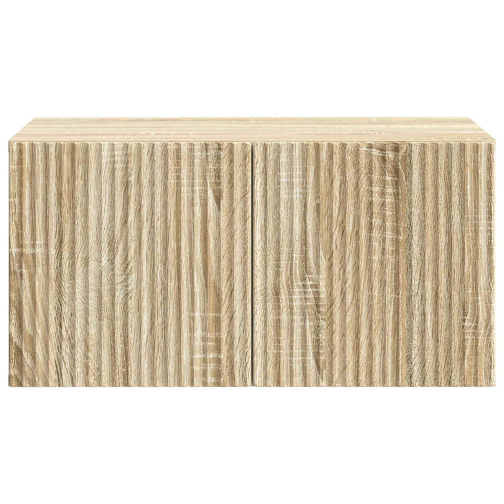 vidaXL Szafka RTV montowana na ścianie dąb Sonoma 59,5 x 41 x 30 cm