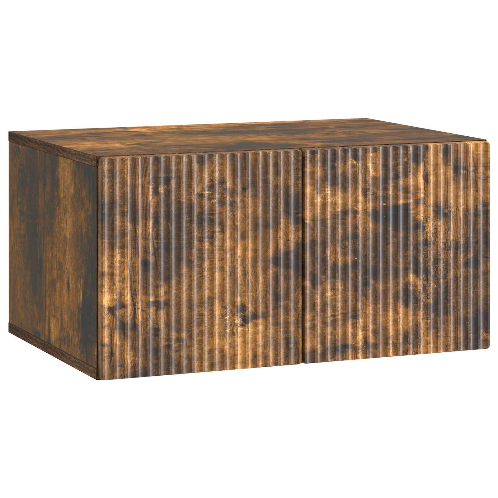 vidaXL Szafka RTV montowana na ścianie Dąb wędzony 59,5 x 41 x 30 cm