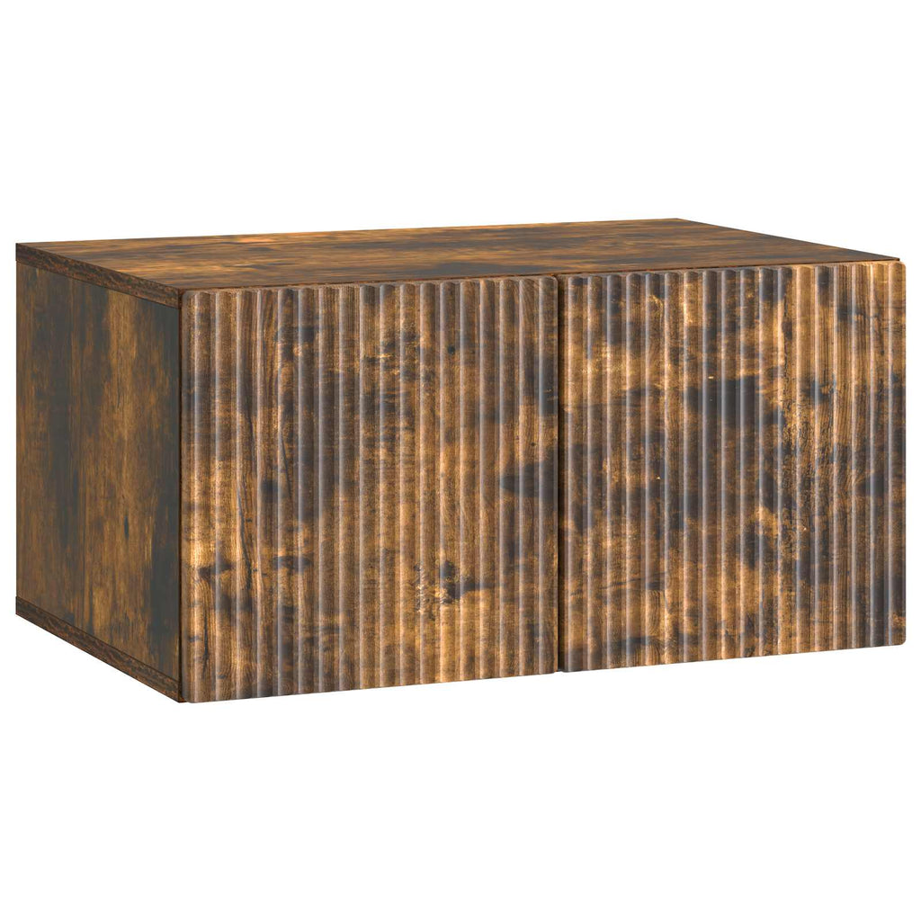 vidaXL Szafka RTV montowana na ścianie Dąb wędzony 59,5 x 41 x 30 cm