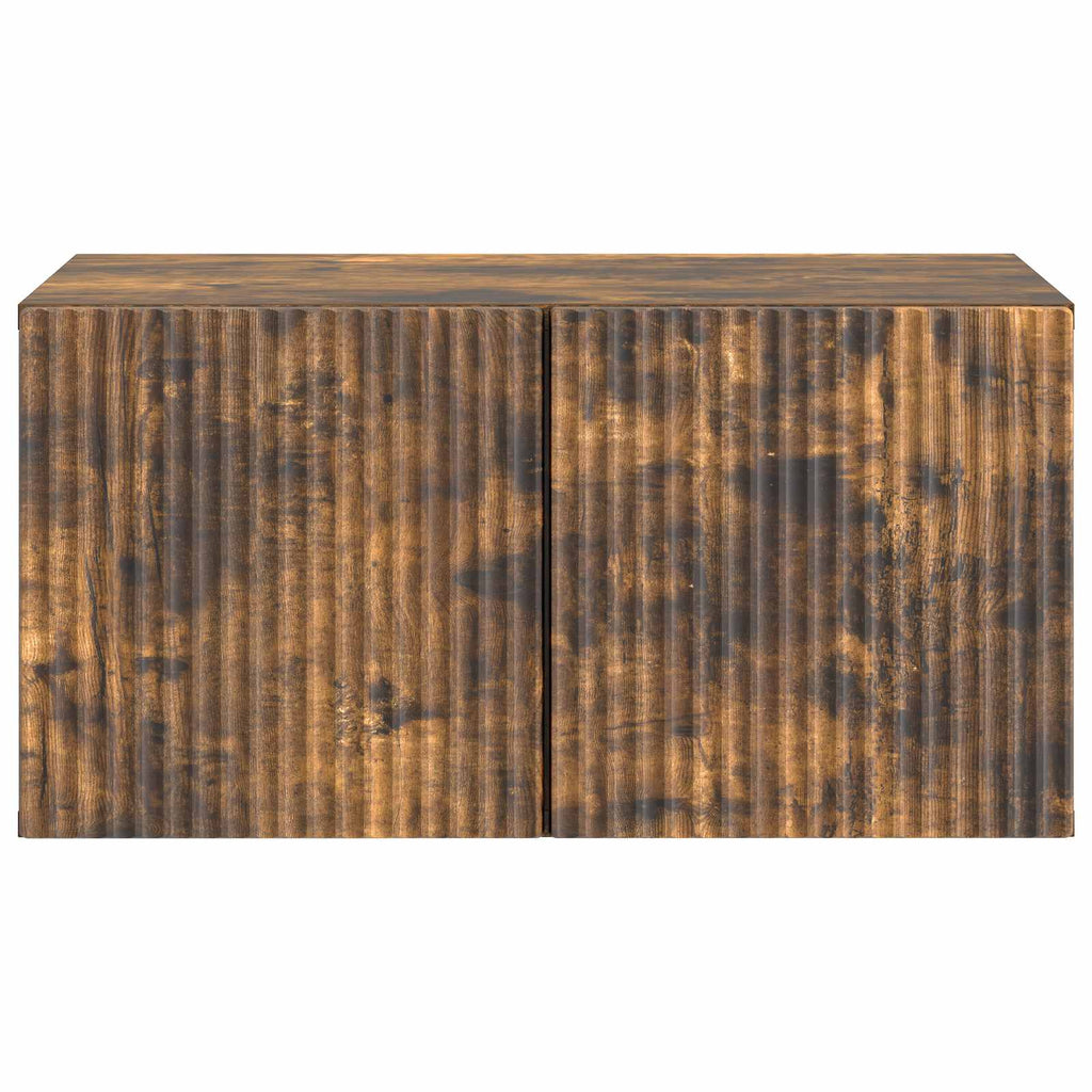 vidaXL Szafka RTV montowana na ścianie Dąb wędzony 59,5 x 41 x 30 cm