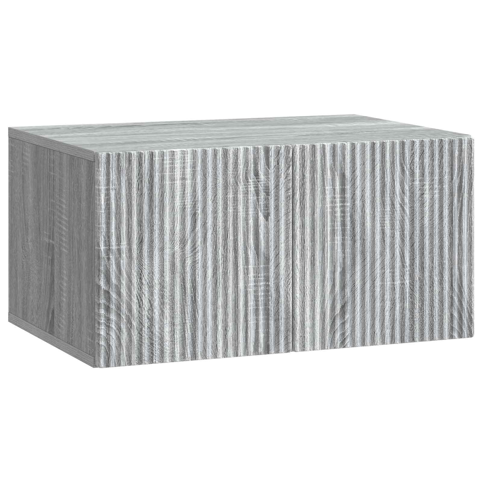 vidaXL Szafka RTV montowana na ścianie Szary Sonoma 59,5 x 41 x 30 cm