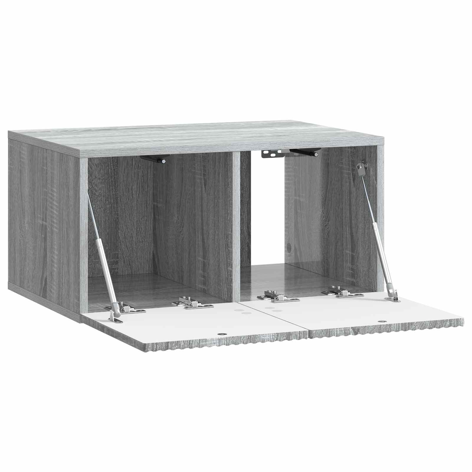 vidaXL Szafka RTV montowana na ścianie Szary Sonoma 59,5 x 41 x 30 cm