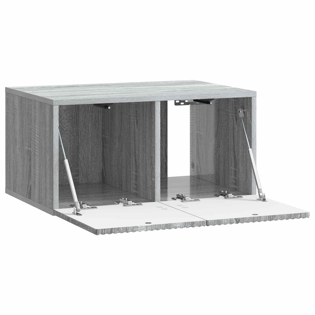 vidaXL Szafka RTV montowana na ścianie Szary Sonoma 59,5 x 41 x 30 cm