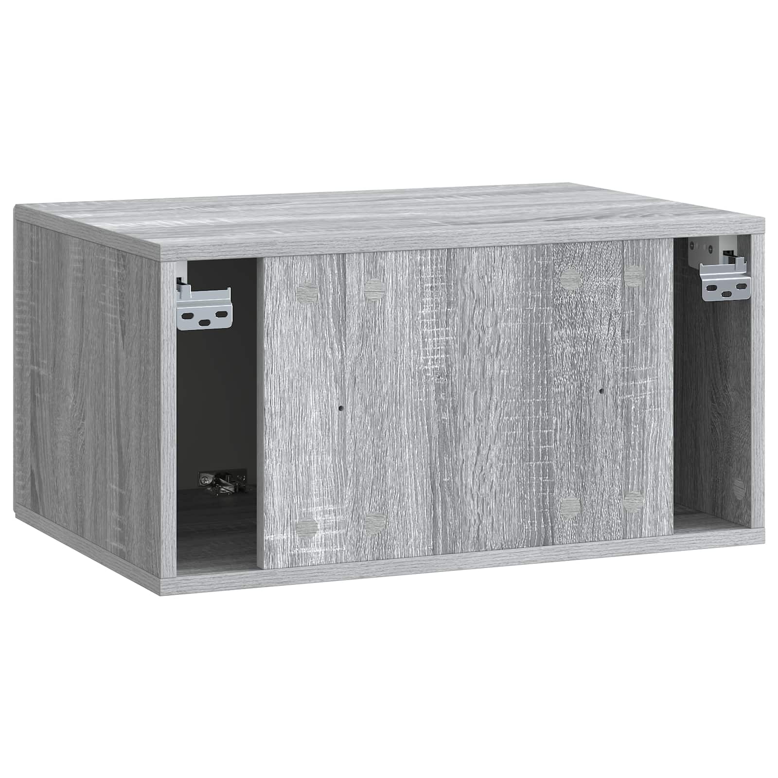 vidaXL Szafka RTV montowana na ścianie Szary Sonoma 59,5 x 41 x 30 cm
