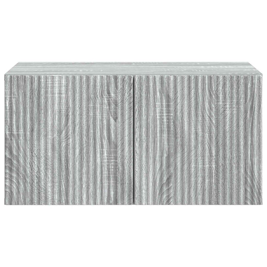 vidaXL Szafka RTV montowana na ścianie Szary Sonoma 59,5 x 41 x 30 cm