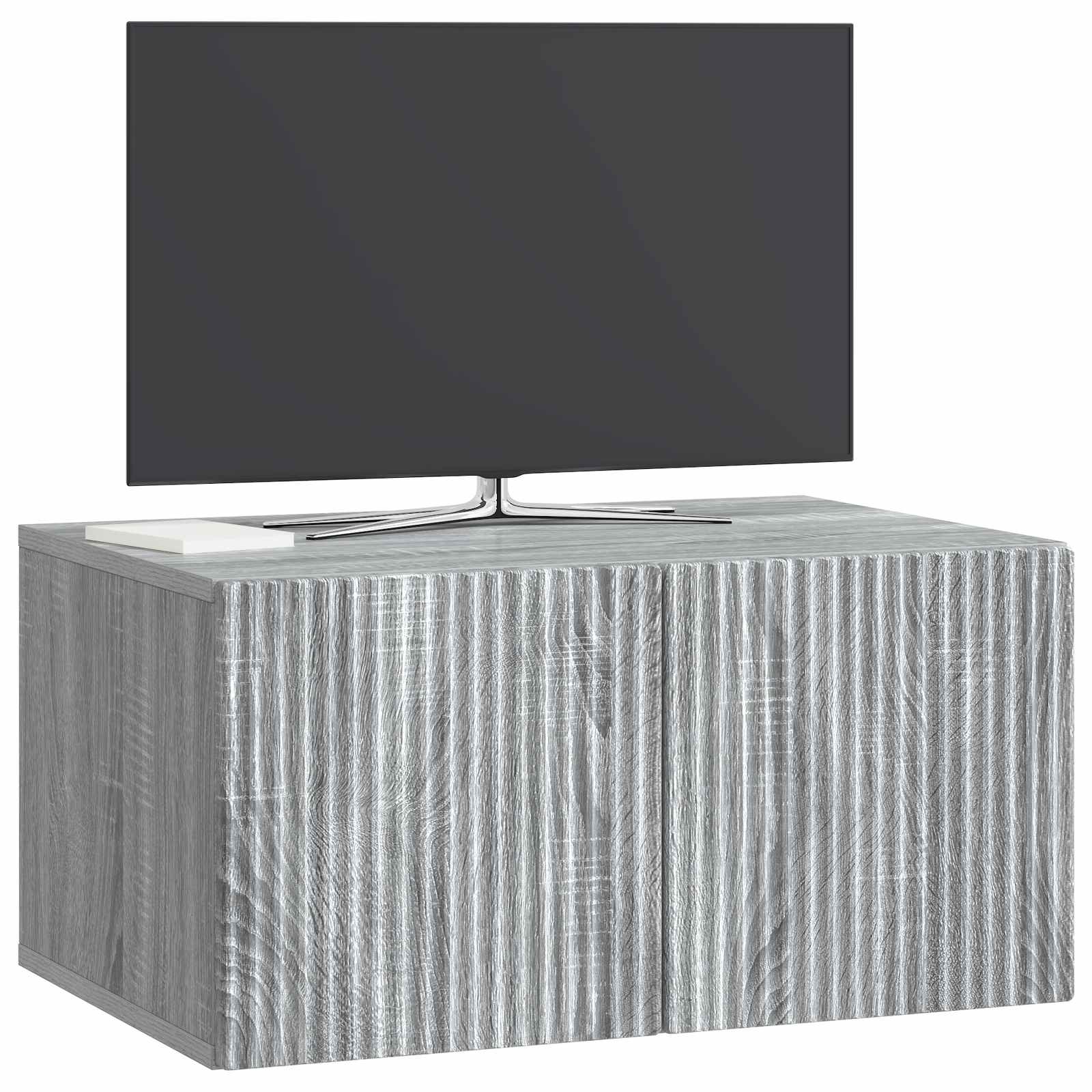 vidaXL Szafka RTV montowana na ścianie Szary Sonoma 59,5 x 41 x 30 cm
