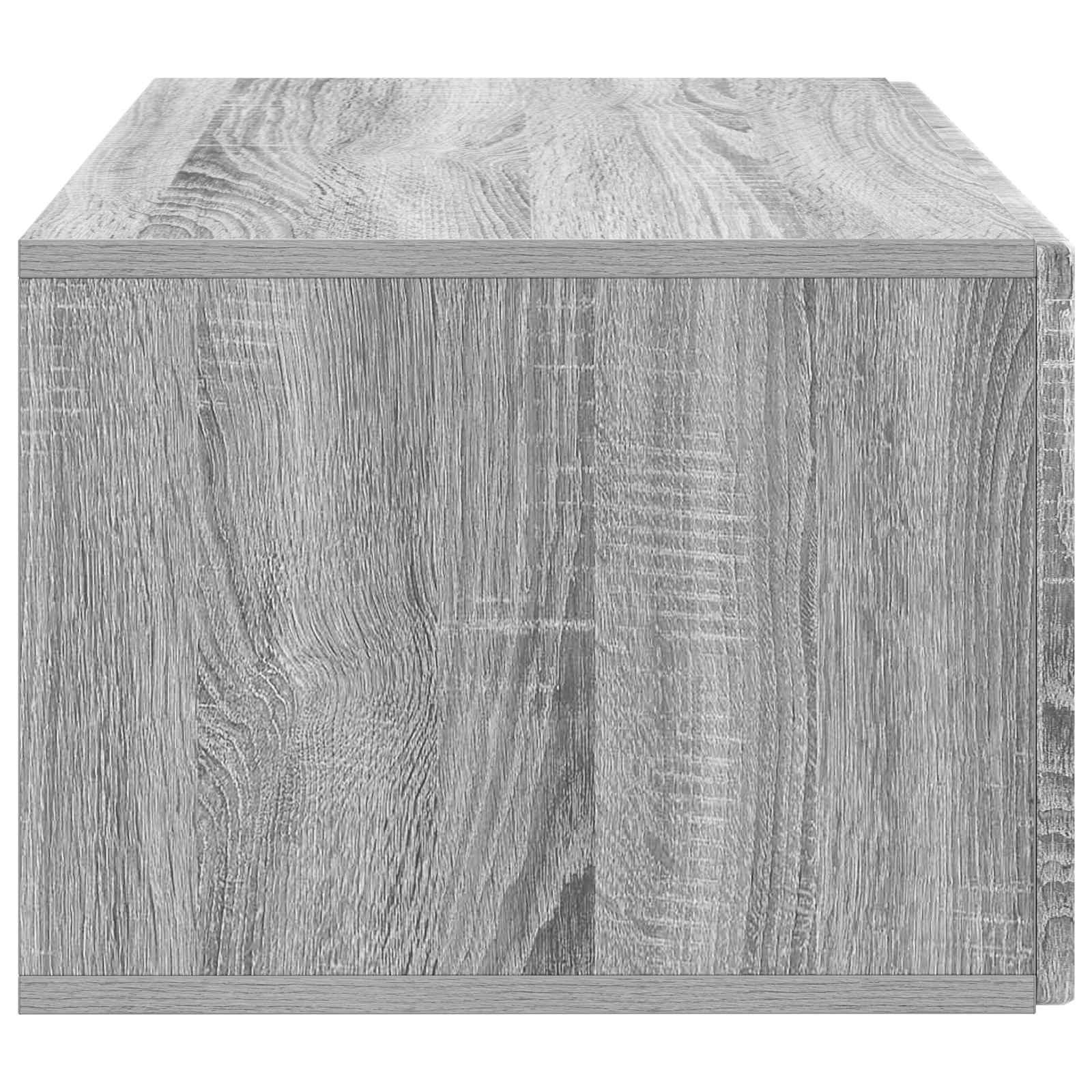 vidaXL Szafka RTV montowana na ścianie Szary Sonoma 59,5 x 41 x 30 cm