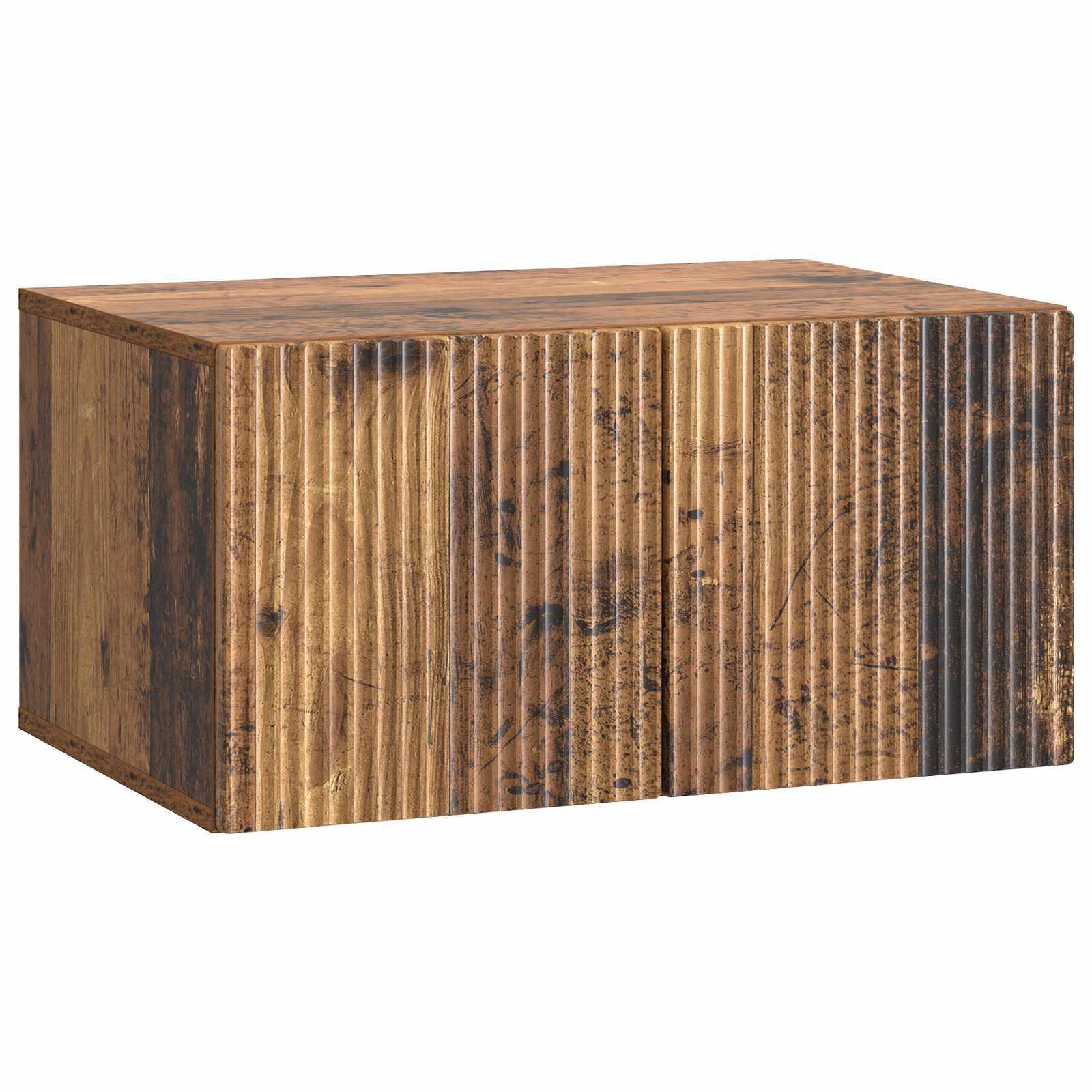 vidaXL Szafka RTV montowana na ścianie Stare drewno 59,5 x 41 x 30 cm