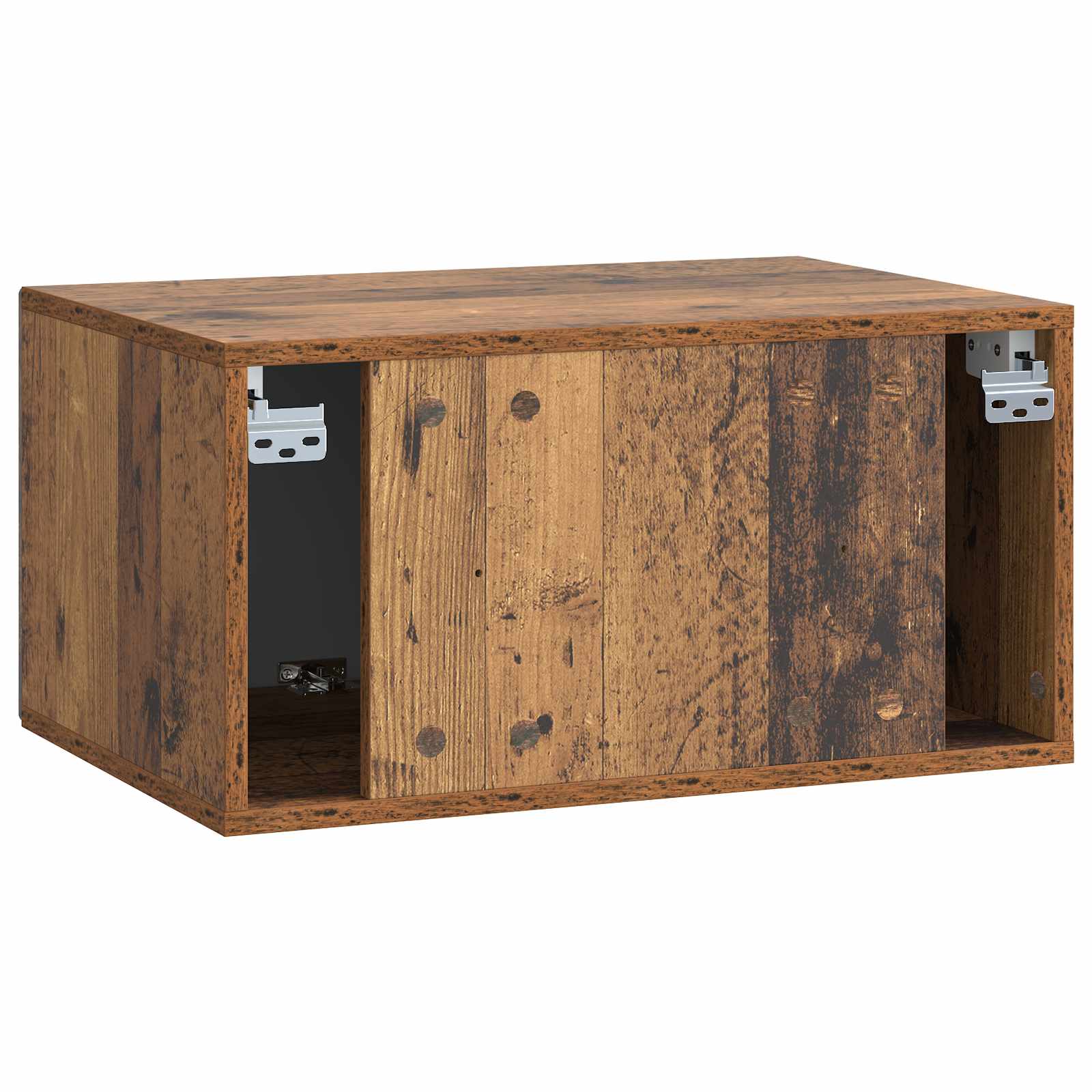 vidaXL Szafka RTV montowana na ścianie Stare drewno 59,5 x 41 x 30 cm