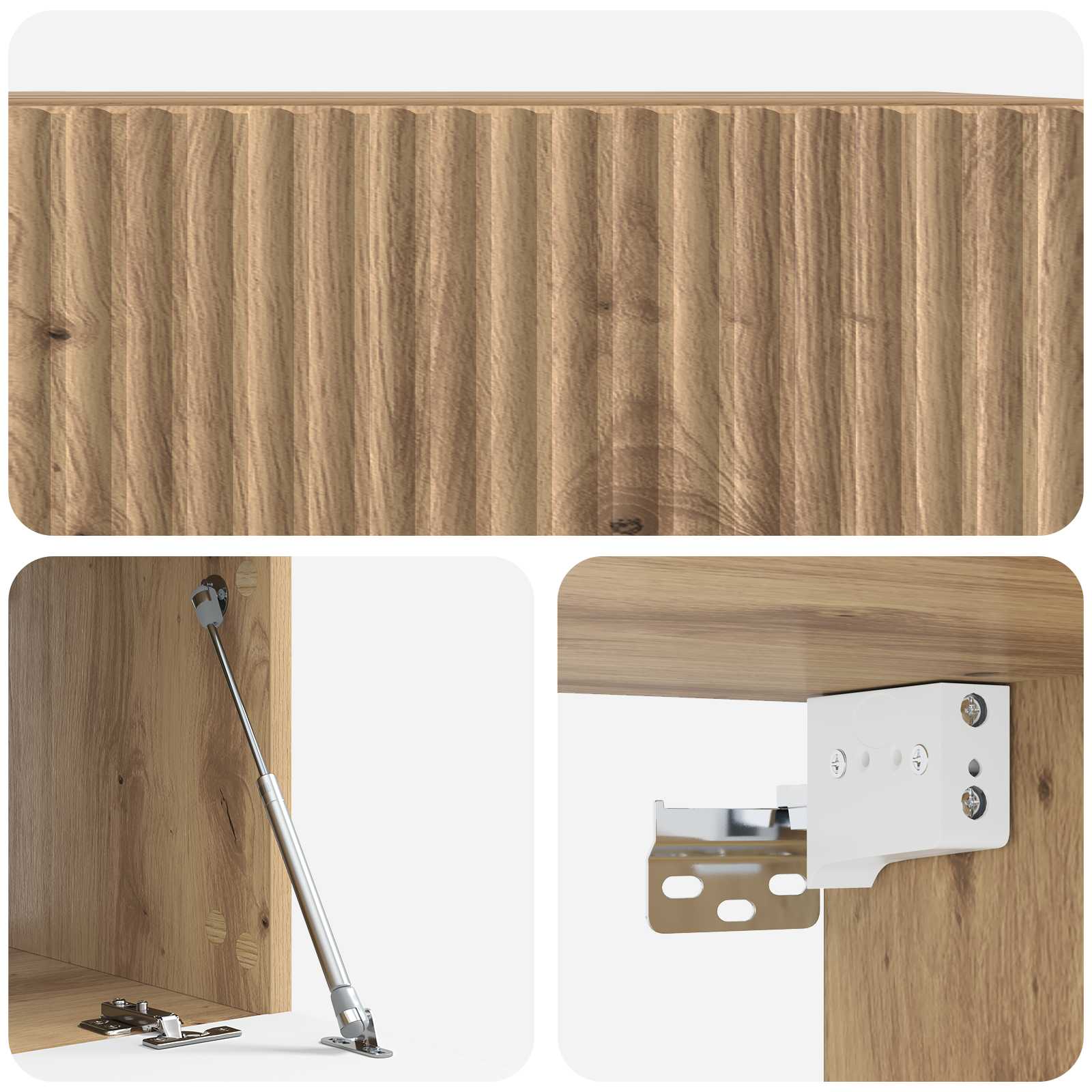 vidaXL Szafka RTV montowana na ścianie Dąb artisan 59,5 x 41 x 30 cm
