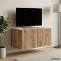 vidaXL Szafka RTV montowana na ścianie 59,5 x 41 x 30 cm Dąb artisan