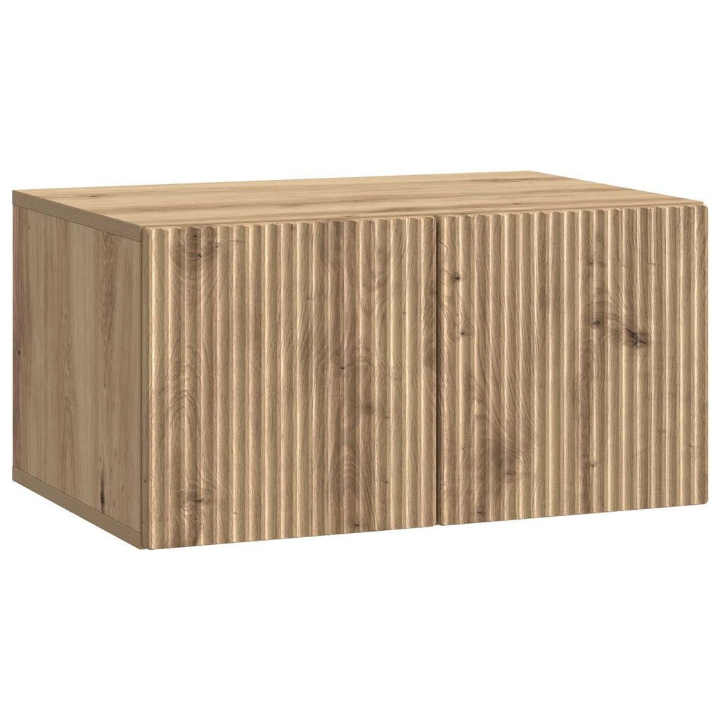 vidaXL Szafka RTV montowana na ścianie Dąb artisan 59,5 x 41 x 30 cm